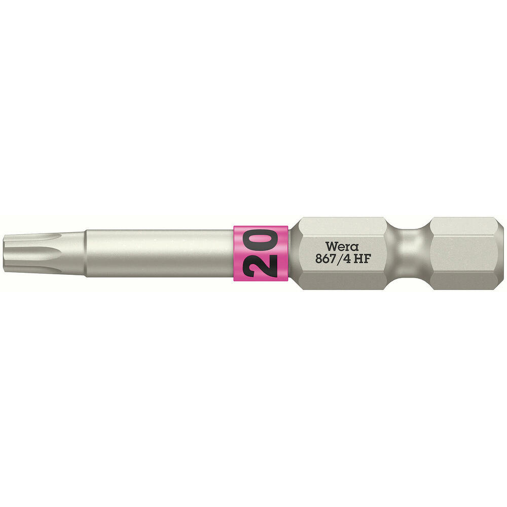 Image of Wera 867/4 HF Torx Screwdriver Bits T20 50mm Pack of 1