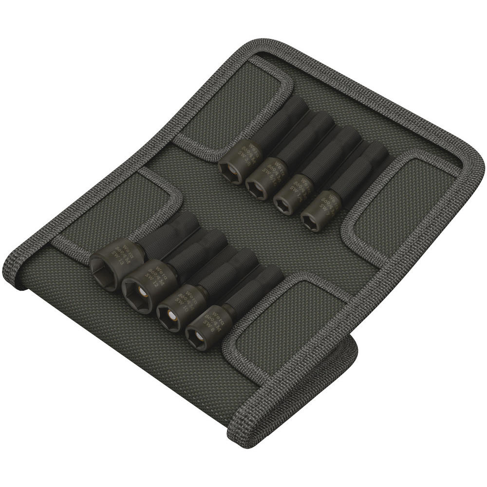 Wera 869/4 8 Piece Set Of Magnetic Nutdrivers Imperial And Metric