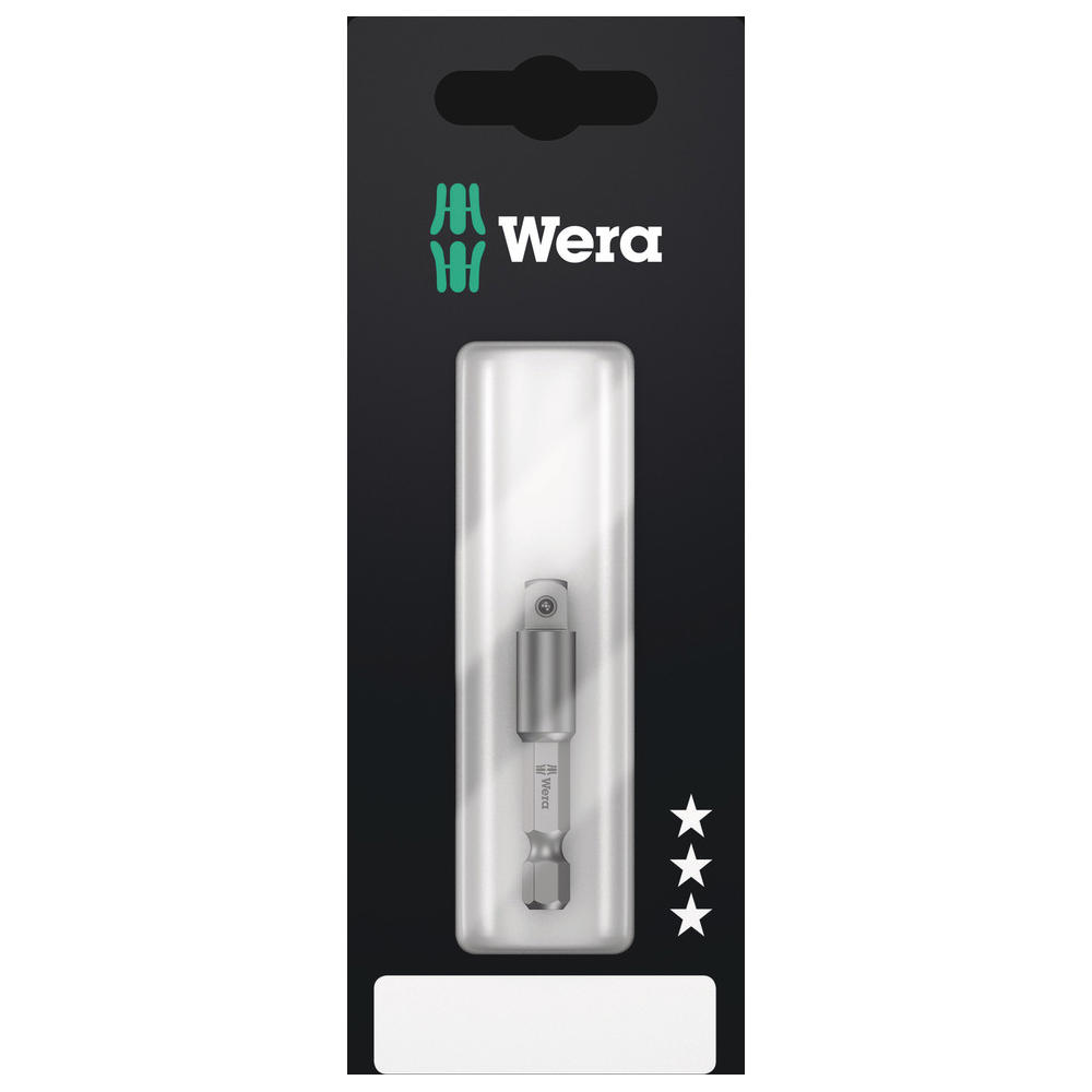 Wera 870/4 Sb Hex Shank Square Drive Socket Adaptor