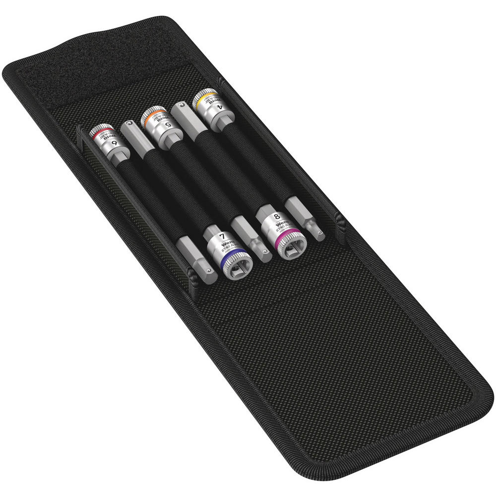 Photos - Bits / Sockets Wera 5 Piece 8740 A HF 1 Zyklop 1/4" Drive Hexagon Socket Bit Set Metric 1/4" 