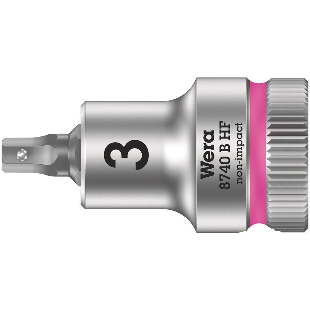 Wera 8740 B HF Zyklop 3/8" Drive Hexagon Socket Bit Metric 3/8" 3mm