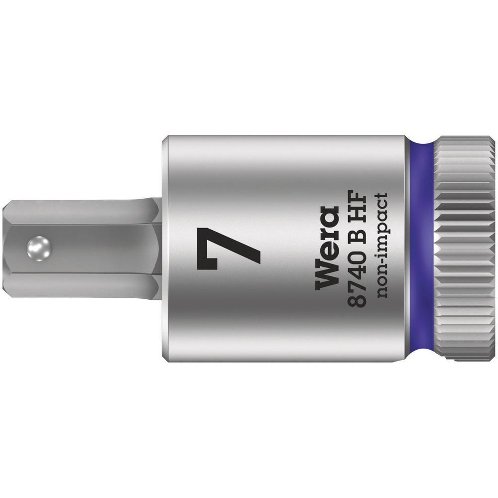 Wera 8740 B HF Zyklop 3/8" Drive Hexagon Socket Bit Metric 3/8" 7mm