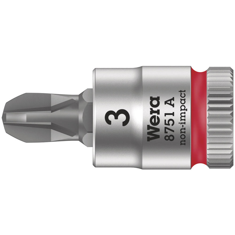 Wera 8751 A Zyklop 1/4" Drive Phillips Socket Bit 1/4" PH3