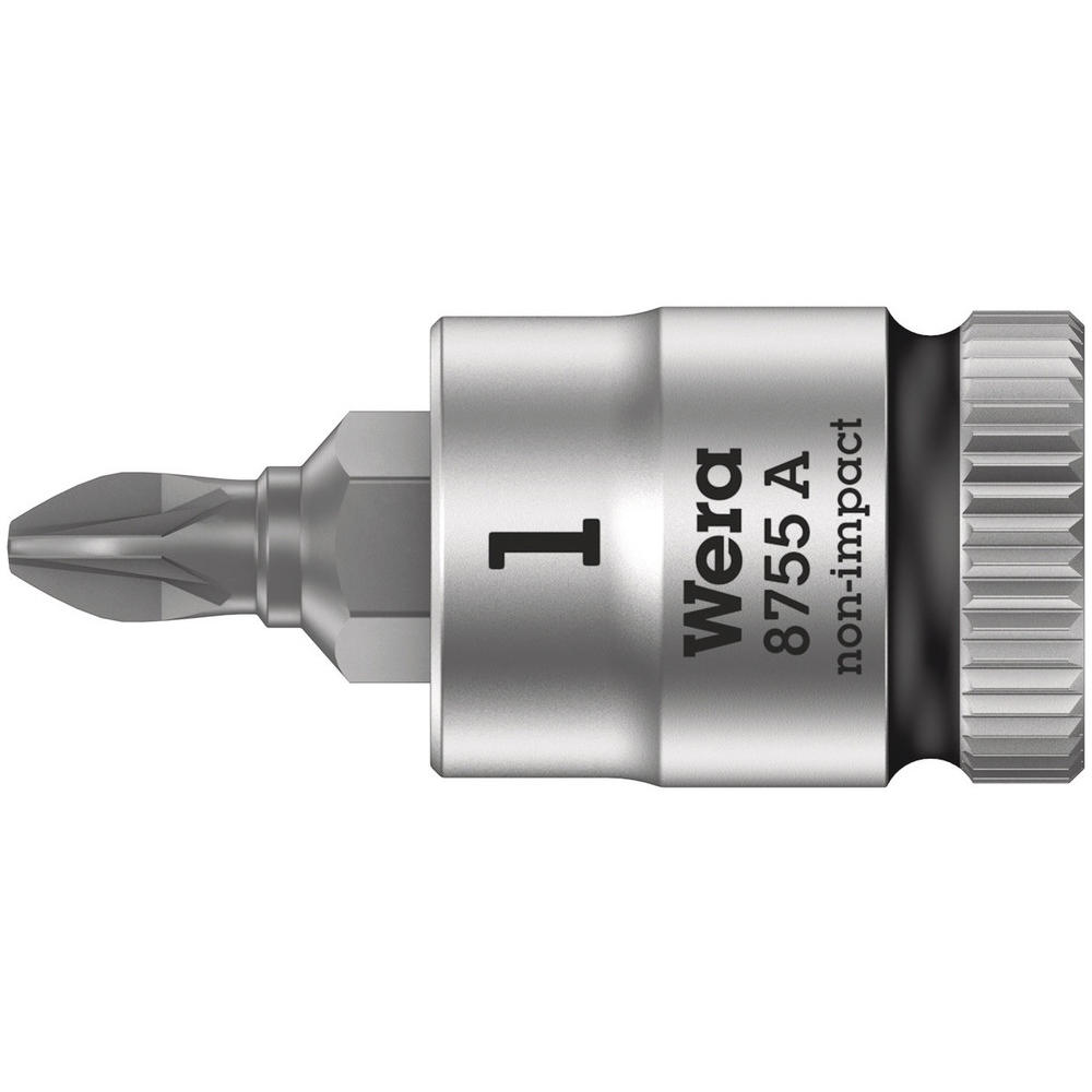 Wera 8755 A Zyklop 1/4" Drive Pozi Socket Bit 1/4" PZ1