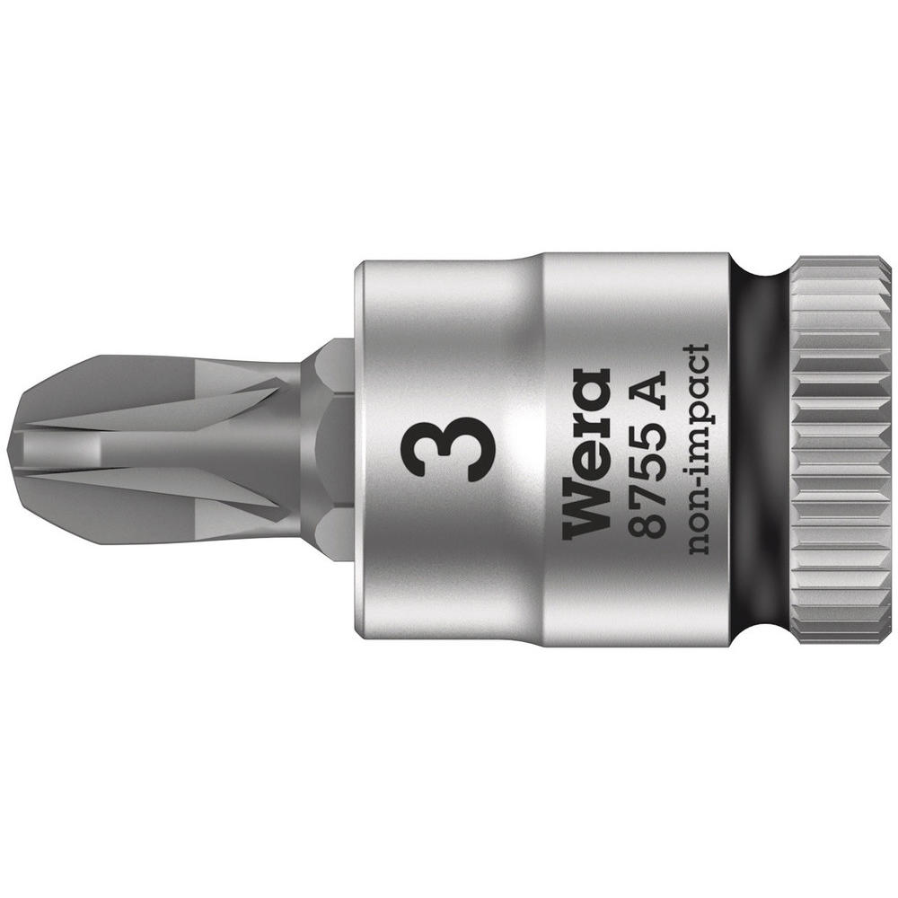 Wera 8755 A Zyklop 1/4" Drive Pozi Socket Bit 1/4" PZ3