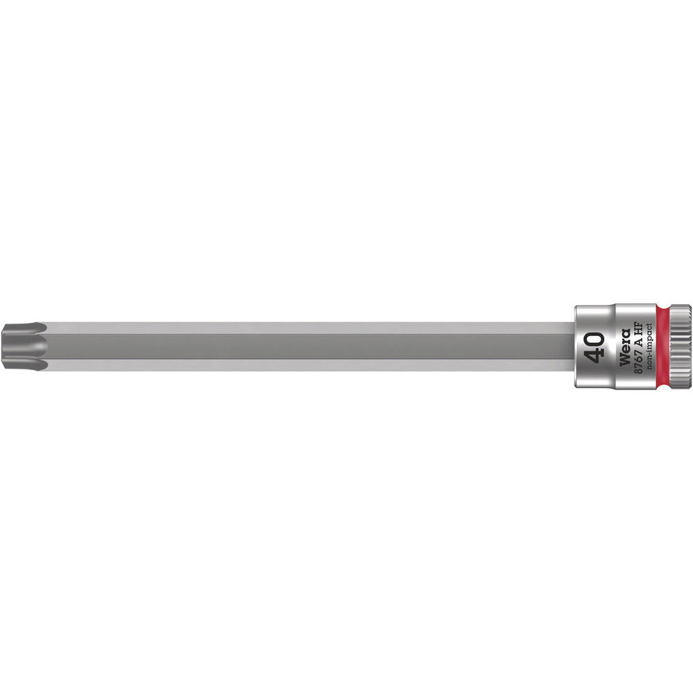 Wera 8767 A HF Zyklop 1/4" Drive Long Torx Socket Bit 1/4" T40