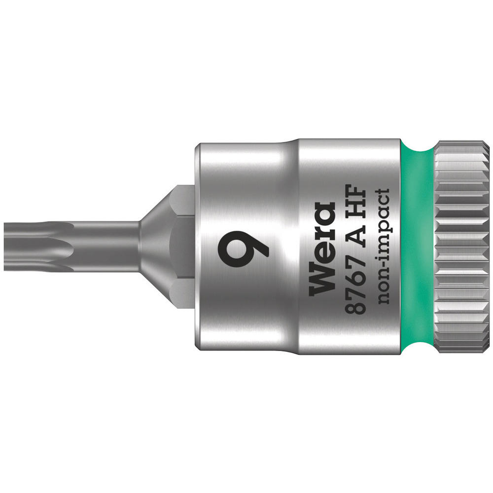 Wera 8767 A HF Zyklop 1/4" Drive Torx Socket Bit 1/4" T9