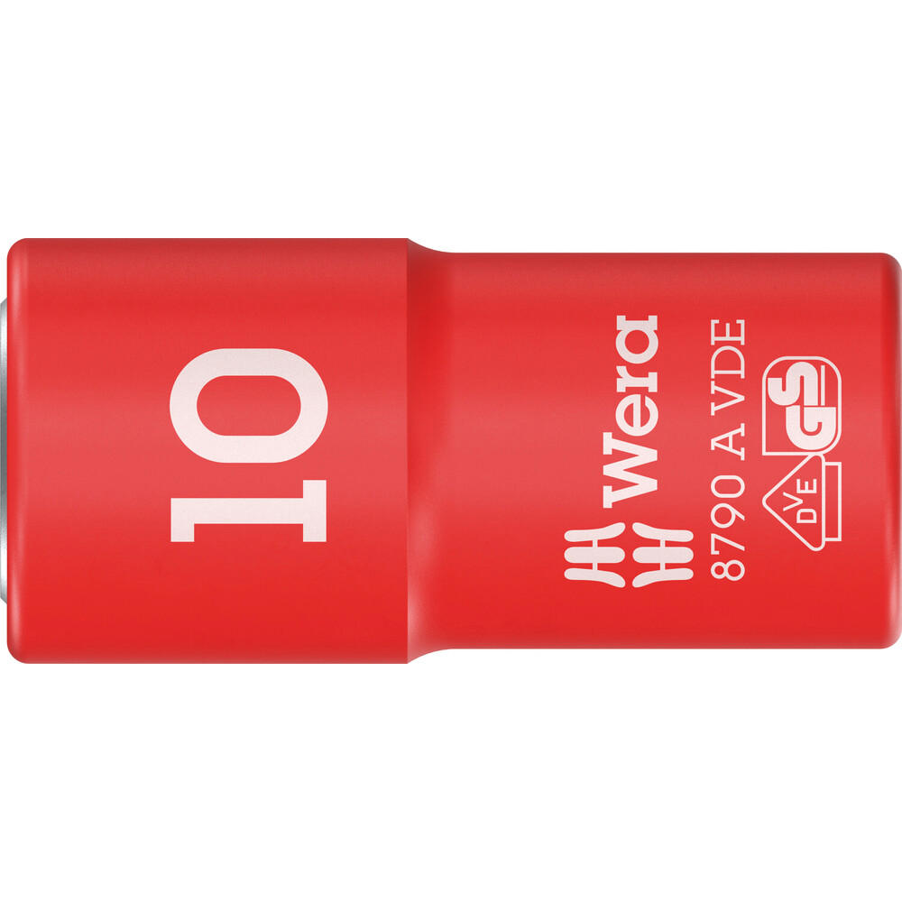Wera 8790 A Zyklop VDE Insulated 1/4" Drive Hexagon Socket 1/4" 10mm