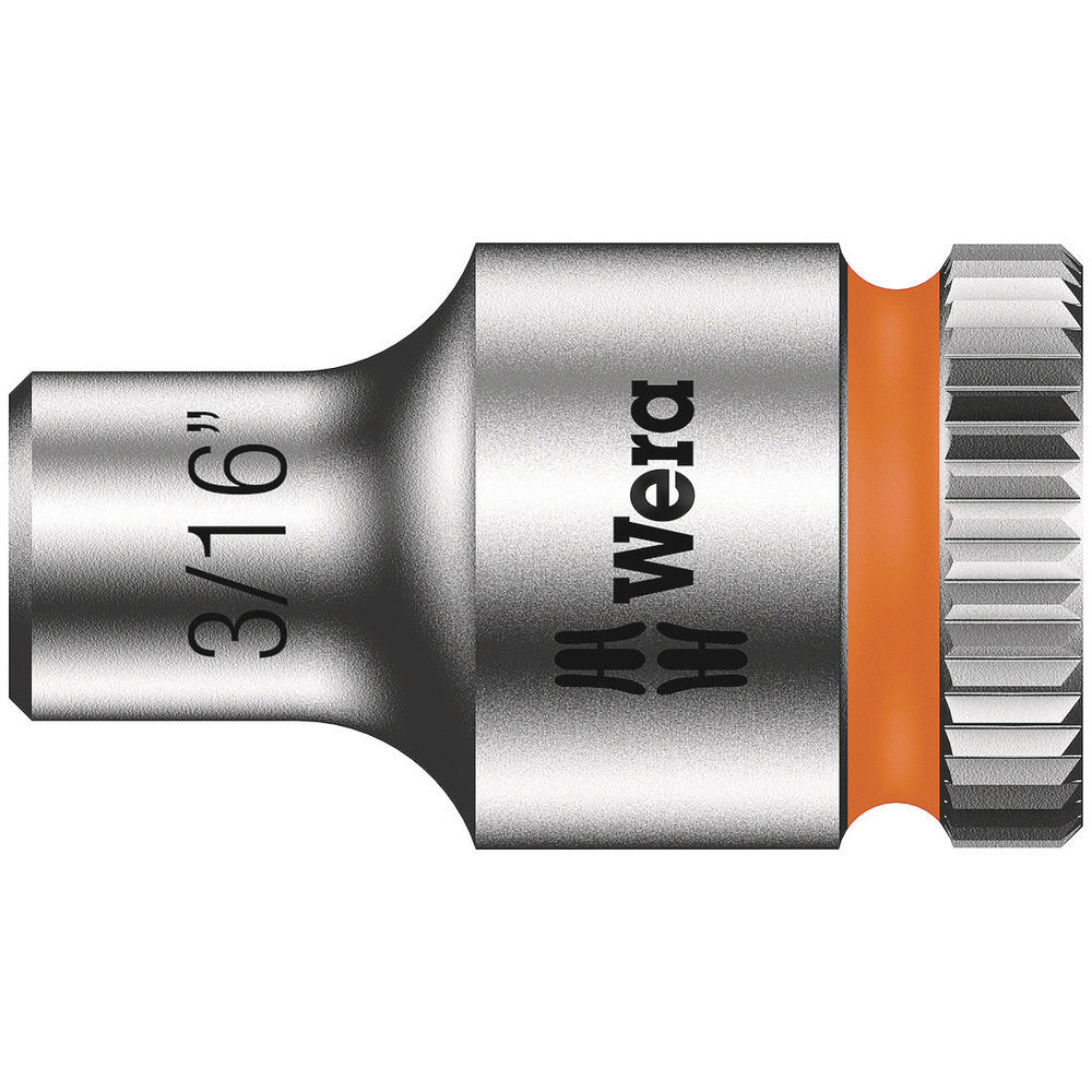 Wera 8790 HMA Zyklop 1/4" Drive Hexagon Socket Imperial 1/4" 3/16