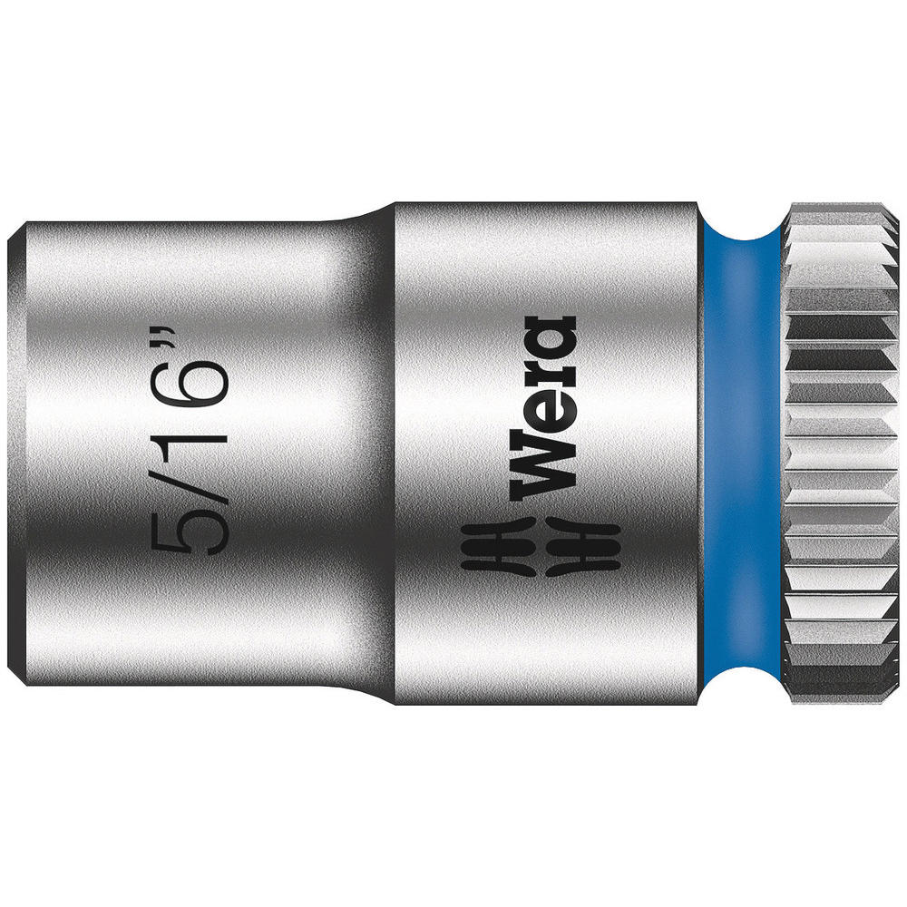 Wera 8790 HMA Zyklop 1/4" Drive Hexagon Socket Imperial 1/4" 5/16