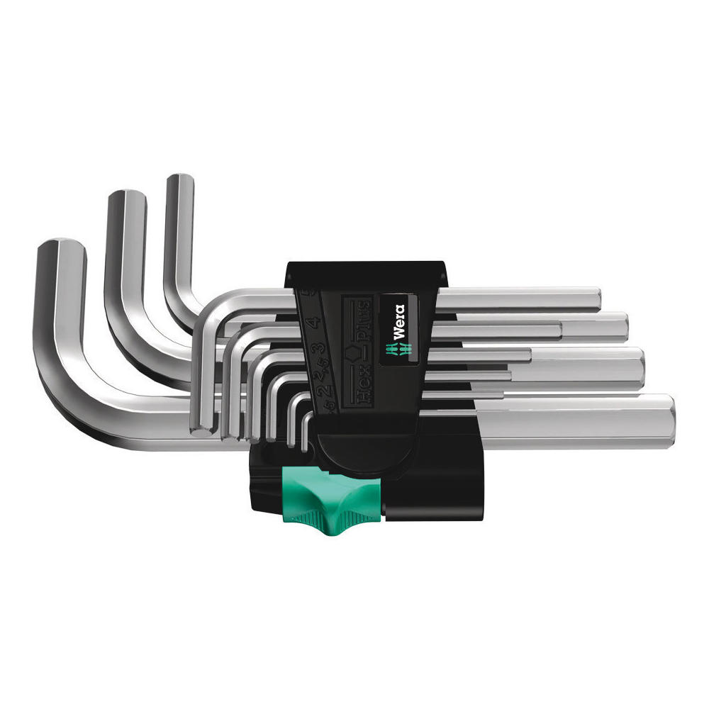 Wera 950 SM N 9 Piece Chrome Plated Hex Key Set