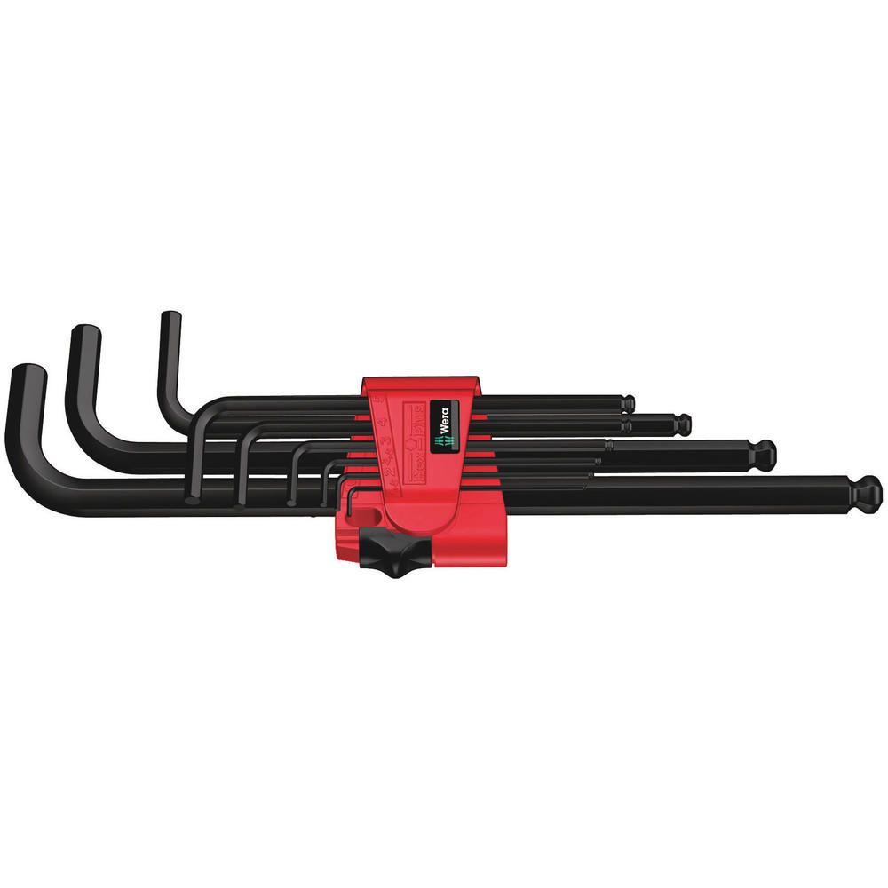 Wera 9 Piece BlackLaser Hex Plus Key Set Metric