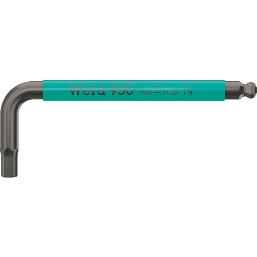 Image of Wera 950 SPKS Hexagon Allen Key Imperial 1/4"