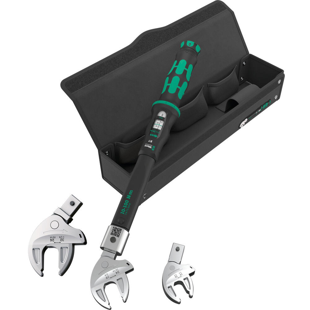 Wera 9530 Torque Wrench Set for Heat Pumps and Air Conditioning 10Nm - 100Nm