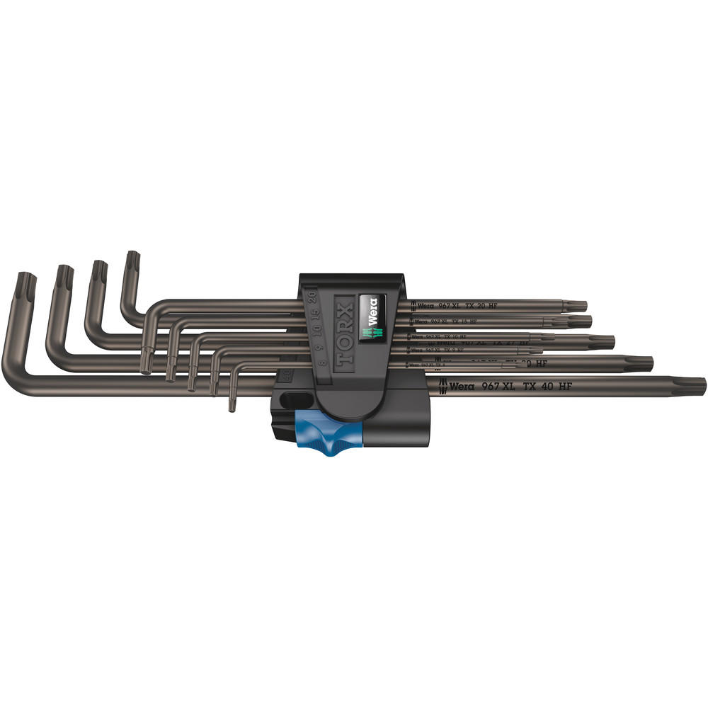 Wera 9 Piece Holding Function Torx Key Set Long