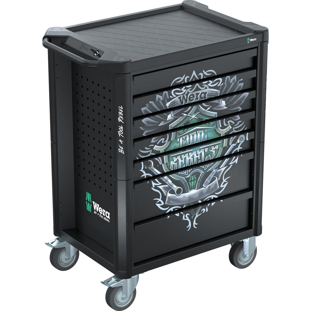 View Wera Tool Rebel 7 Drawer Roller Cabinet And Hand Tool Kit Black View Wera Tool Rebel 7 Drawer Roller Cabinet And Hand Tool Kit Black