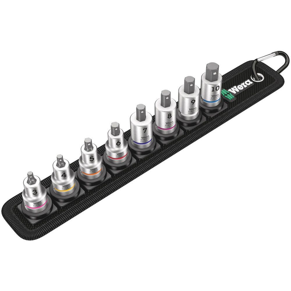 Wera 9 Piece 3/8 Drive Zyklop 2 In-Hex HF Bit Socket Set 3/8