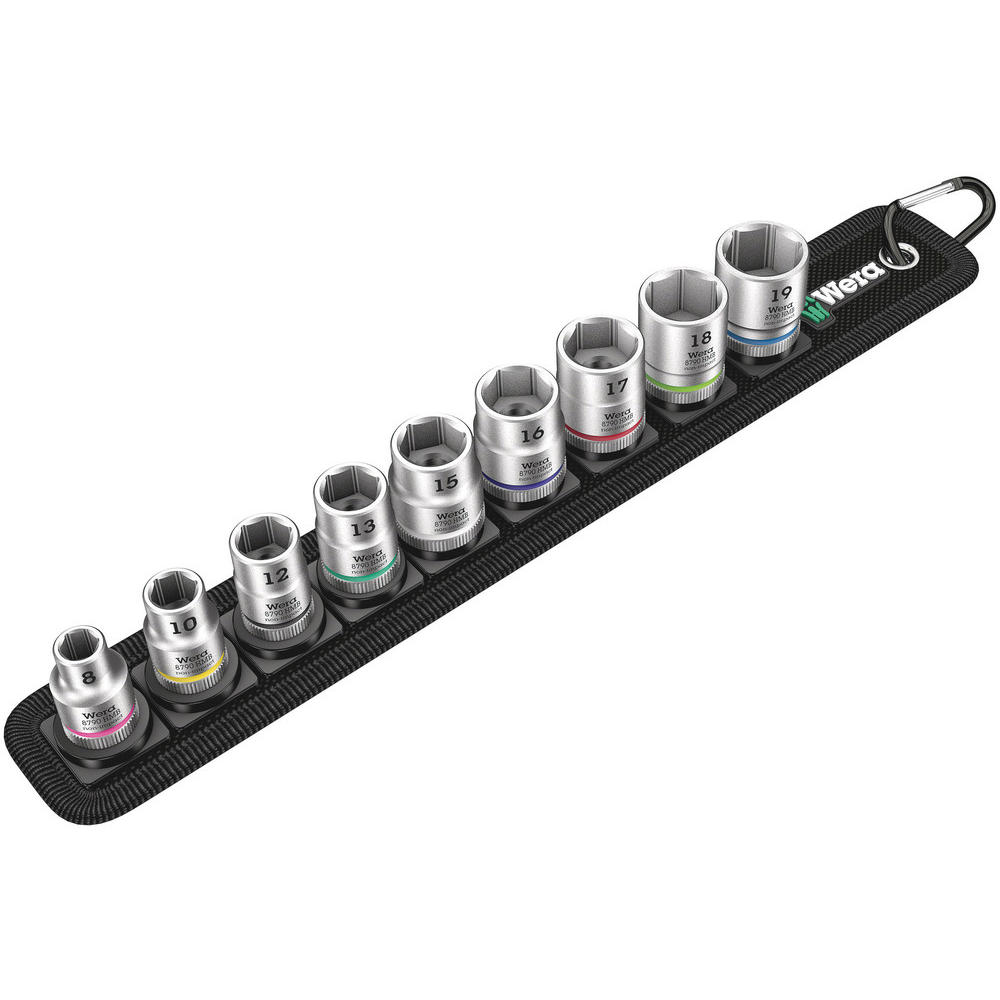 Wera 9 Piece 3/8 Drive Zyklop Socket Set 3/8