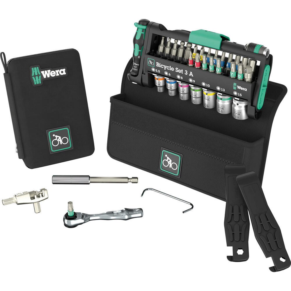 Wera 40 Piece Bicycle Repair Screwdriver and Socket Set 3 A