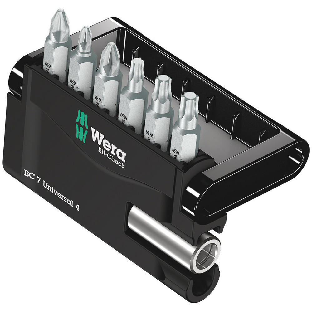 Wera 7 Piece Bit-Check Screwdriver Bit Set