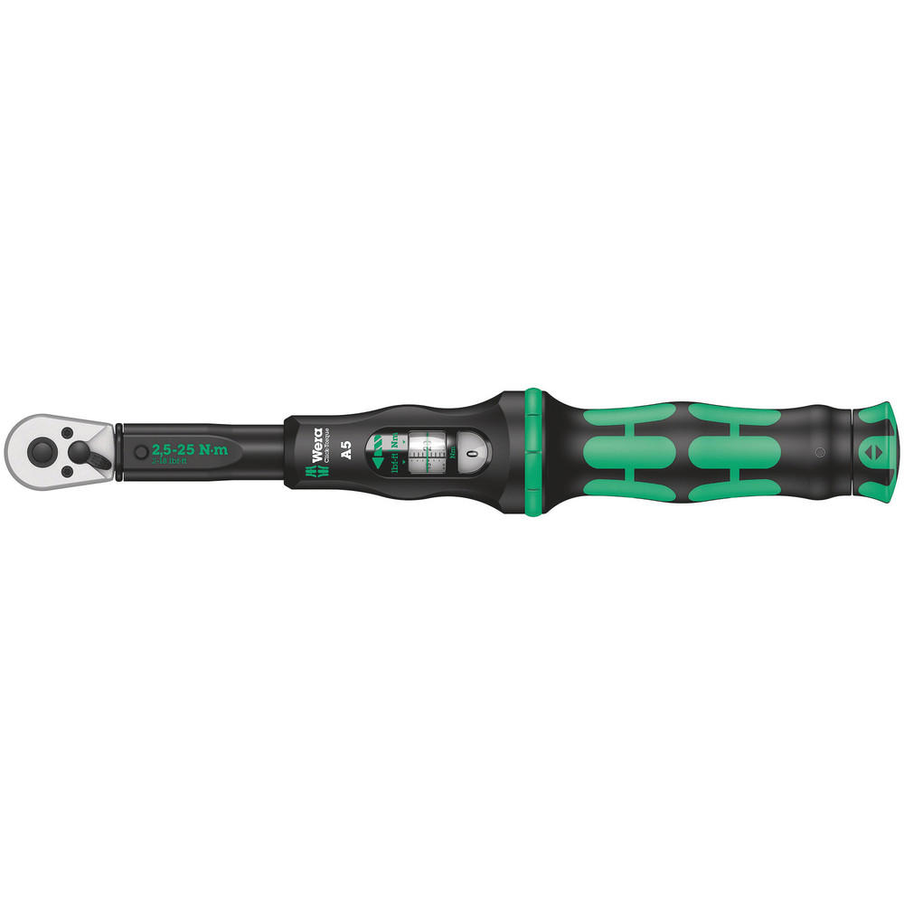Wera 1/4" Drive Click Torque A5 Torque Wrench 1/4" 2.5Nm - 25Nm