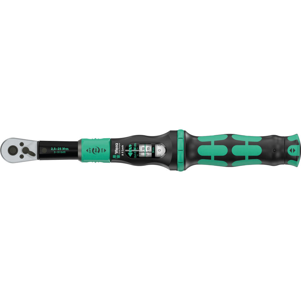 Wera Click Torque Lock A 5 Torque Wrench 1/4" 2.5nm - 25nm