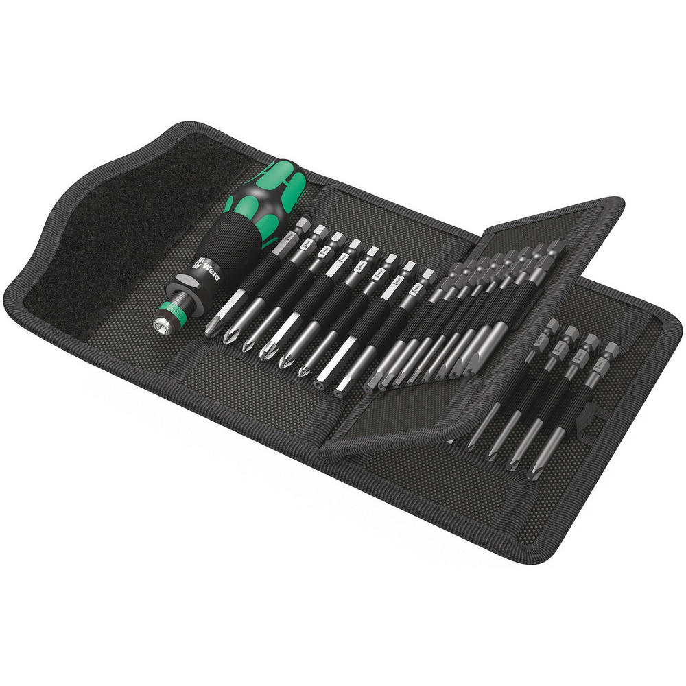 Wera 33 Piece Kraftform Kompakt Screwdriver Bit Set
