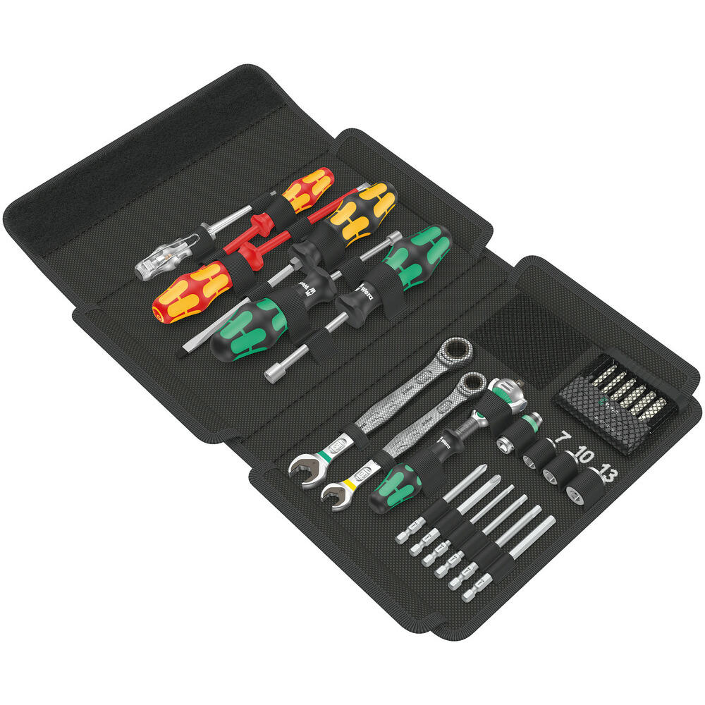 Wera 25 Piece Kraftform Kompakt Sh1 Plumbers Tool Kit