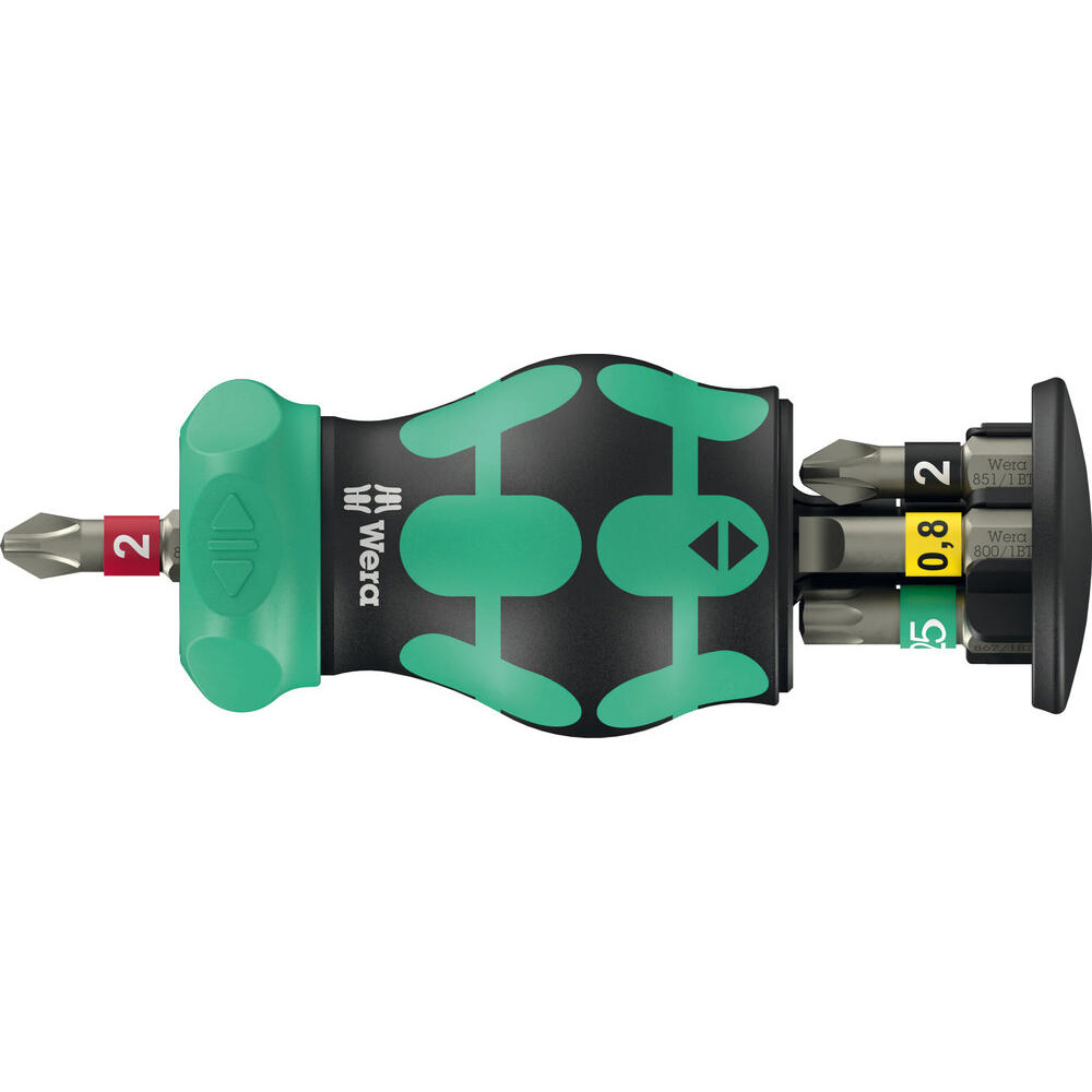Wera Kraftform Kompakt 6 Piece Stubby Magazine Ratchet Screwdriver Set