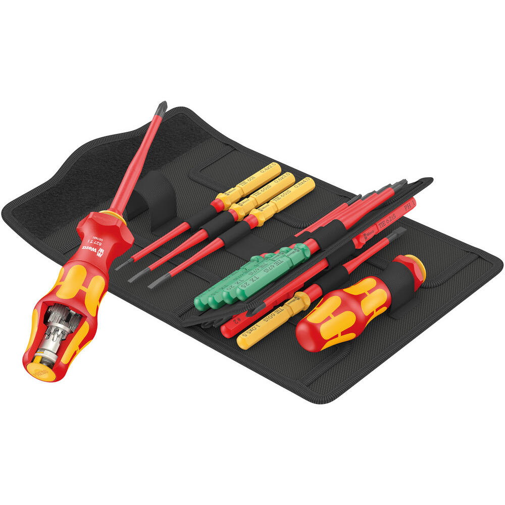 Wera Kraftform Kompakt Turbo 16 Piece Vde Insulated Screwdriver Set