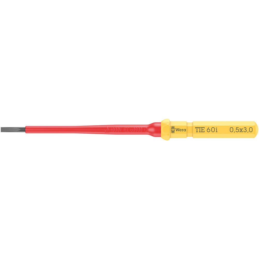 Wera Kraftform Kompakt 60 I Vde Insulated Slotted Screwdriver Blade 3mm 154mm