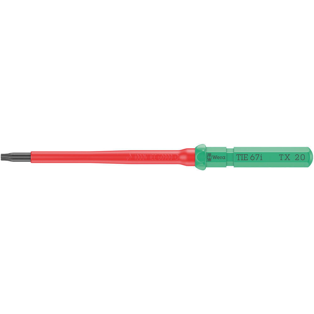 Wera Kraftform Kompakt 67 I Vde Insulated Torx Screwdriver Blade T20 154mm
