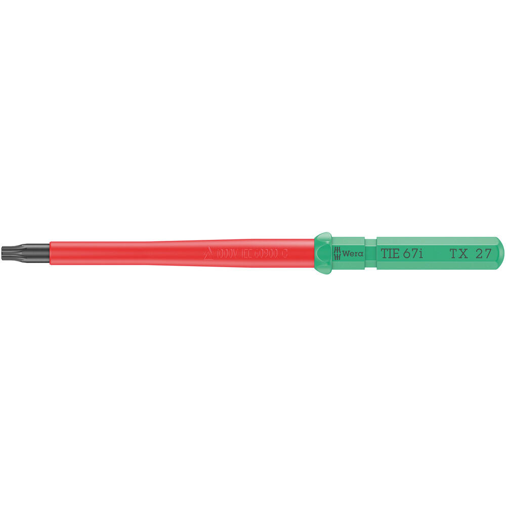 Wera Kraftform Kompakt 67 I VDE Insulated Torx Screwdriver Blade T27 154mm