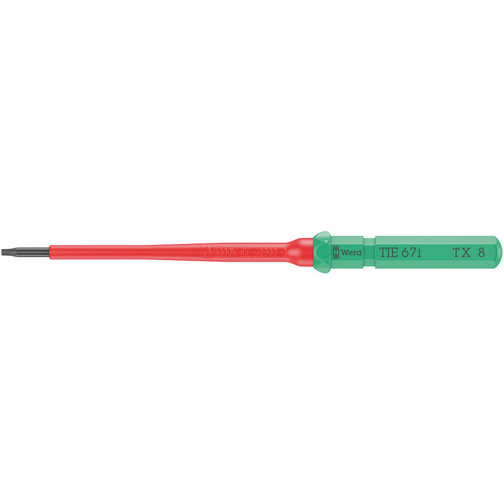 Wera Kraftform Kompakt 67 I Vde Insulated Torx Screwdriver Blade T8 154mm