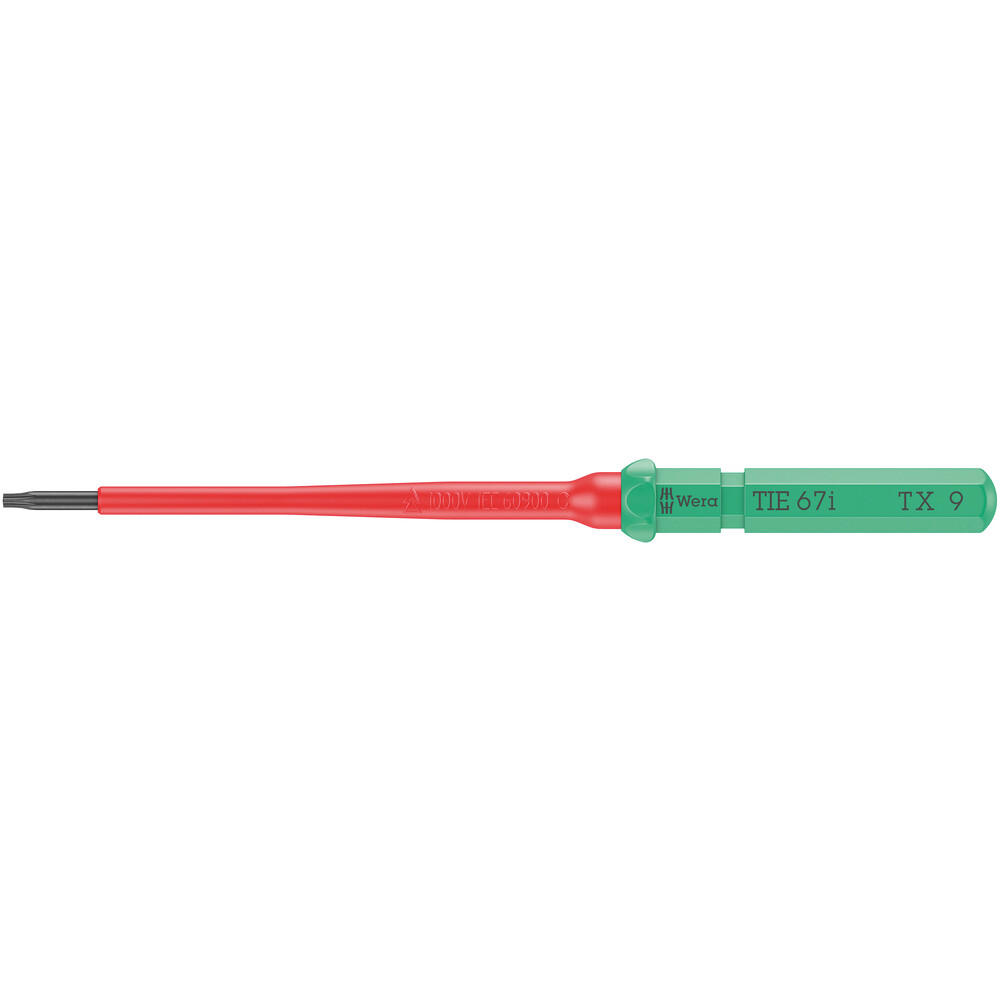 Wera Kraftform Kompakt 67 I VDE Insulated Torx Screwdriver Blade T9 154mm