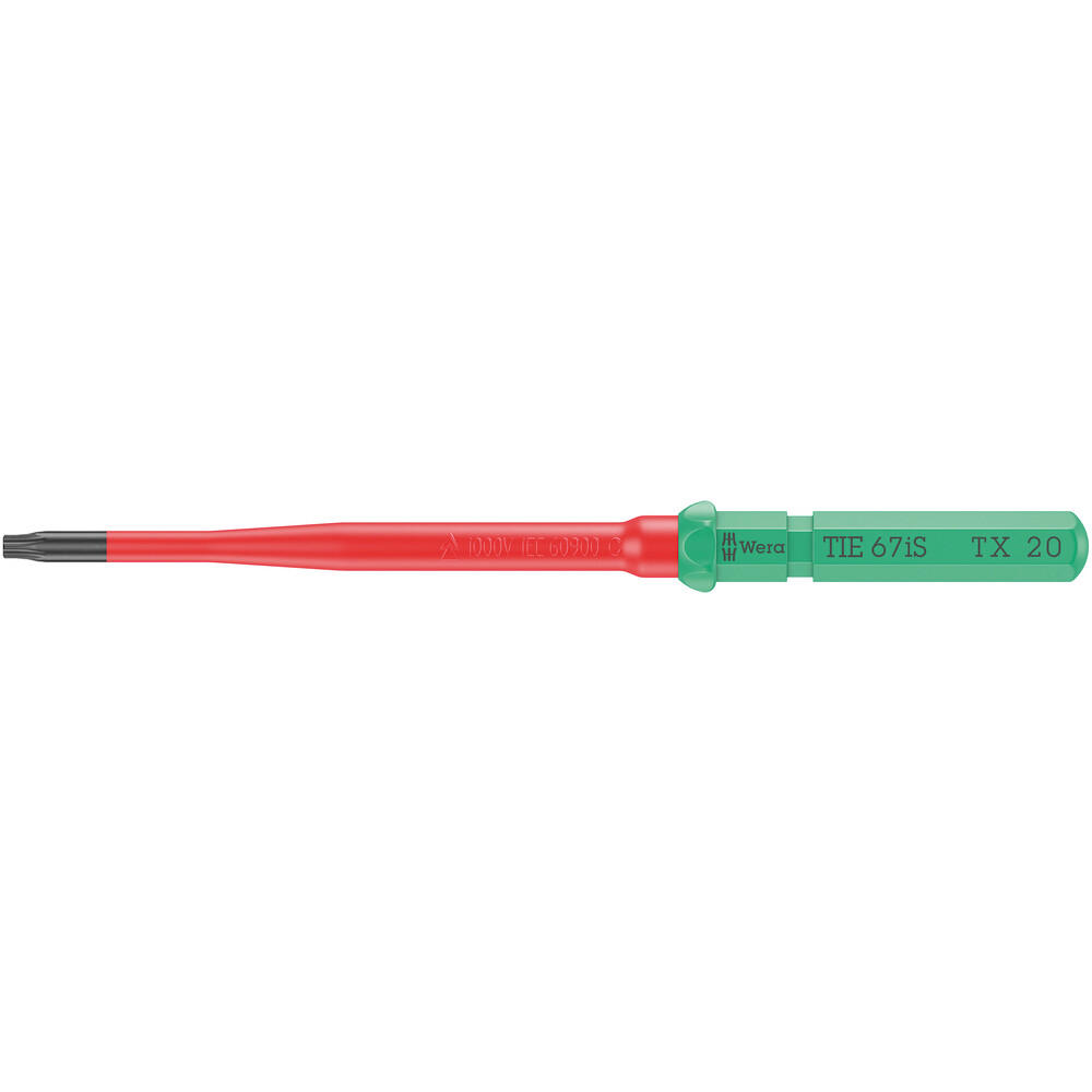 Wera Kraftform Kompakt 67 Is Vde Insulated Slim Torx Screwdriver Blade T20 154mm