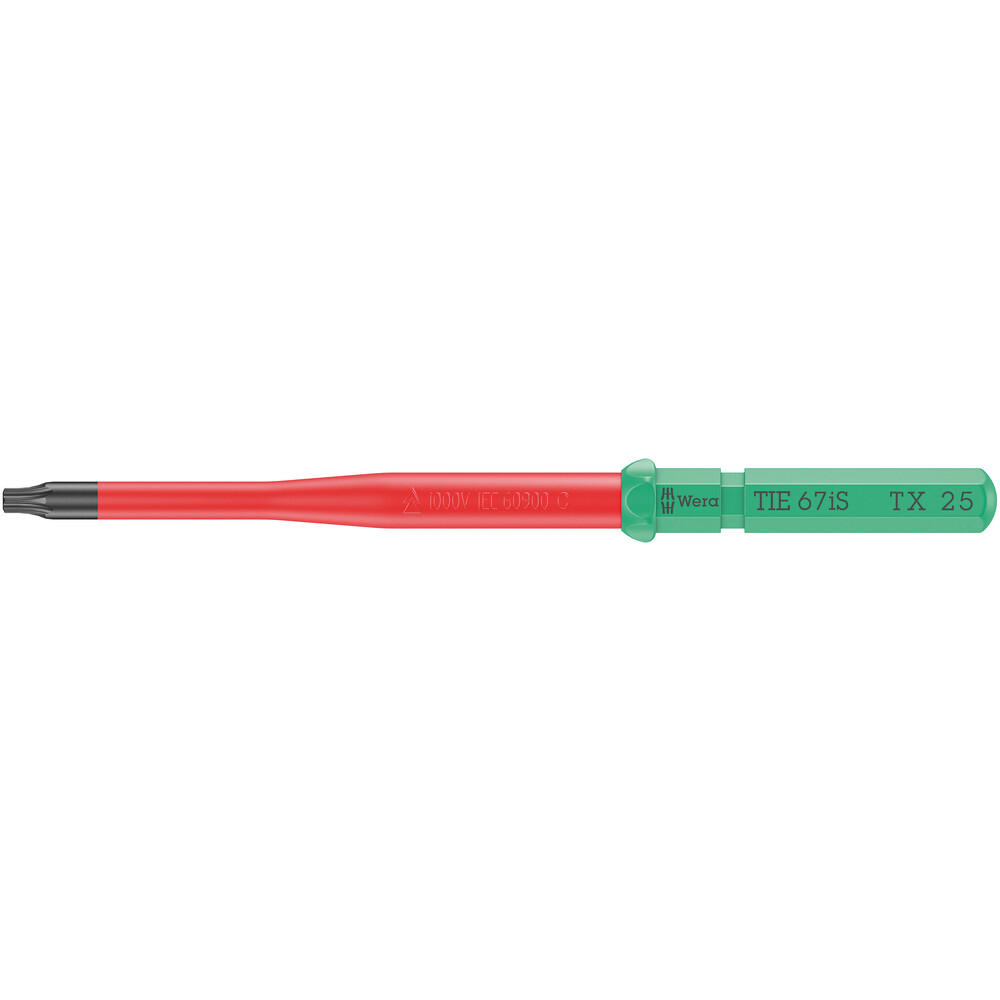 Wera Kraftform Kompakt 67 Is Vde Insulated Slim Torx Screwdriver Blade T25 154mm