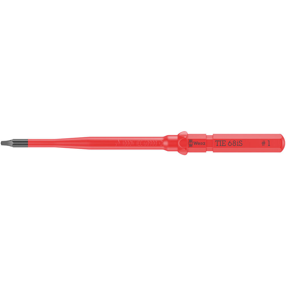 Wera Kraftform Kompakt 68 iS VDE Slim Square Screwdriver Blade Robertson Tip 1 154mm