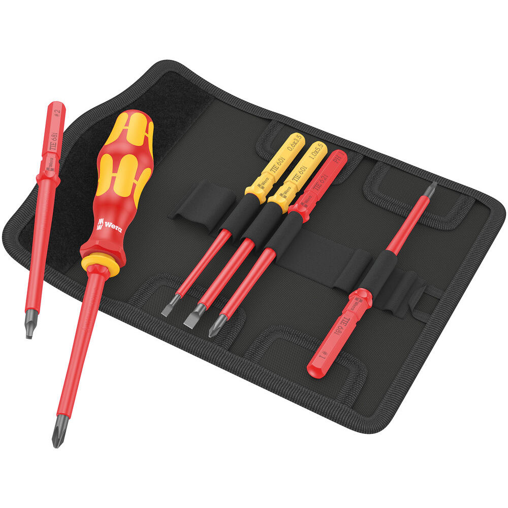 Wera Kraftform Kompakt 7 Piece Vde Insulated Imperial Screwdriver Set