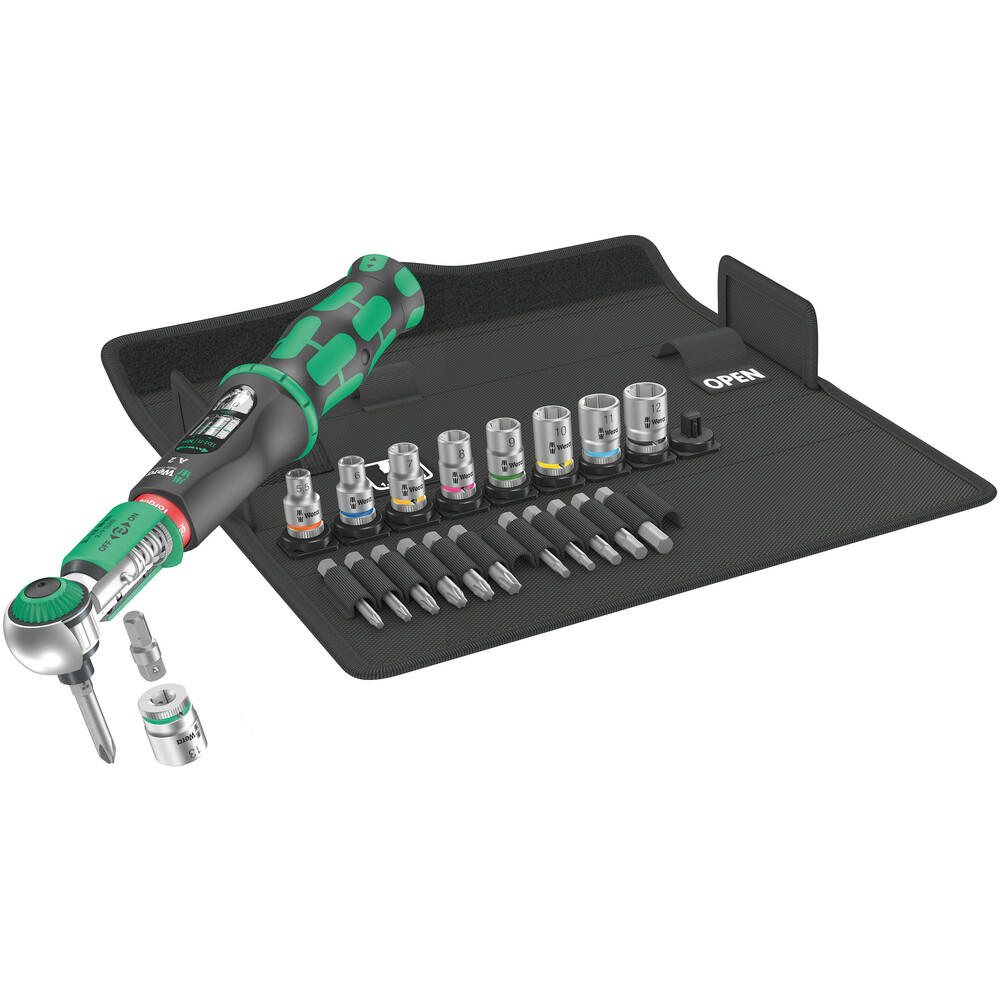 Wera Safe Torque A2 1/4" Torque Wrench And Screwdriver Set 1/4" 2nm - 12nm