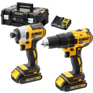 DeWalt DCK2059D2T 18v XR Cordless Drill Driver & Impact Driver TSTAK Kit