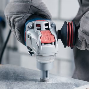 Bosch X Lock Angle Grinder System X Lock Button