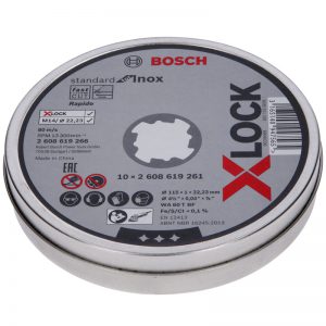 Bosch X Lock Angle Grinder System X Lock Cutting Discs