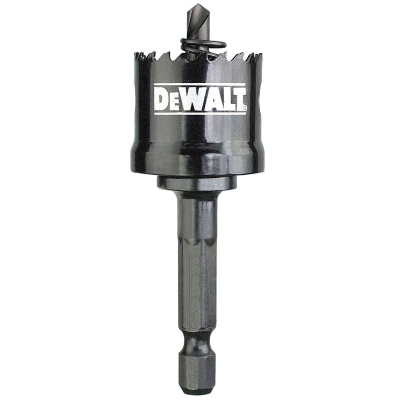Drilling with Impact Drivers - Dewalt Impact Hole Saw