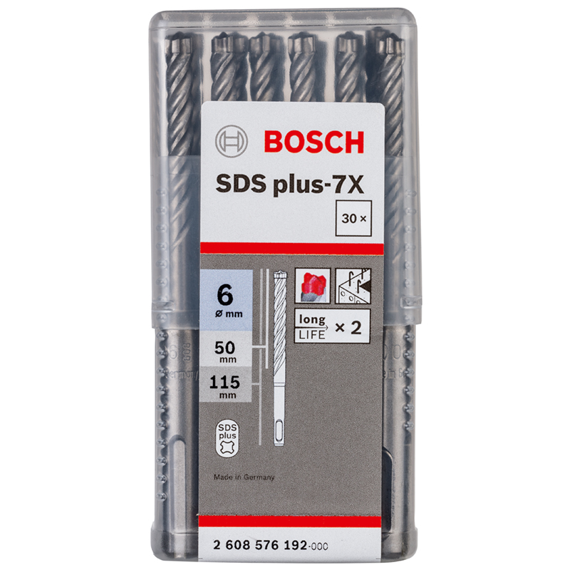 Bosch 7X SDS Plus Masonry Drill Bits