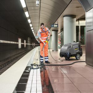Karcher Professional Pressure Washer in Train Station