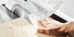 Sawstop Table saws are designed to instantly pull the blade out of harms way if it contacts the operator