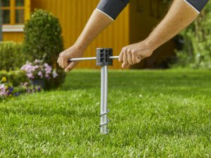 Gardena Freestanding Auto Hose Reel Ground Spike