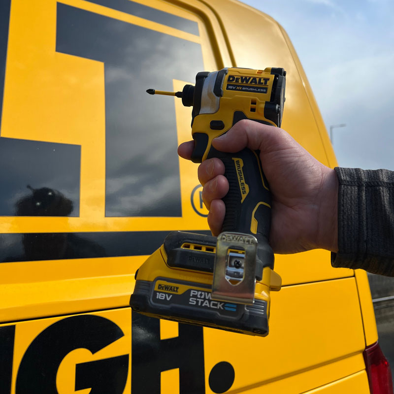 DeWalt DCF850E2T PowerStack Impact Driver Kit