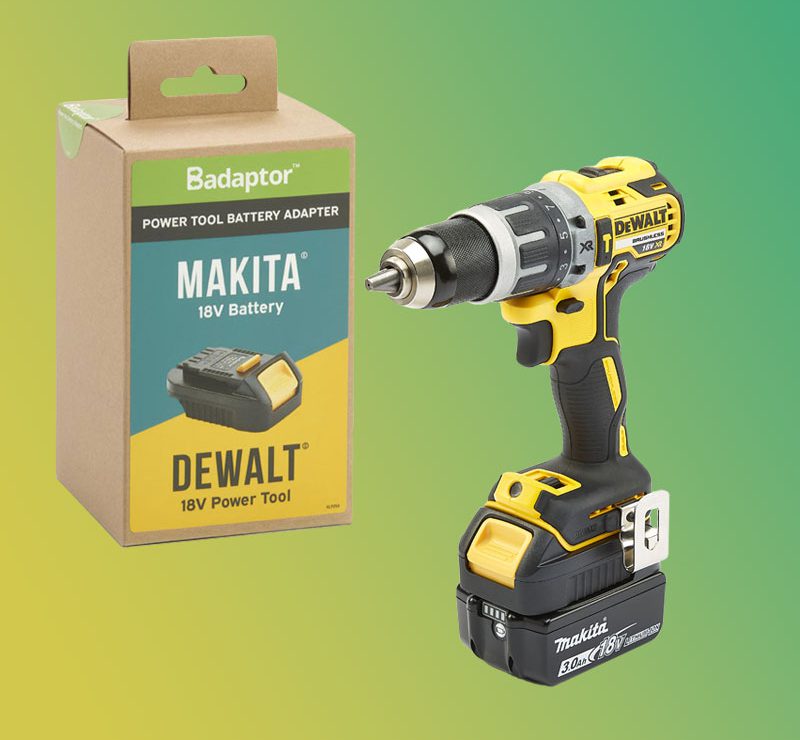 Badaptor Use Makita 18v Battery in Dewalt Tool